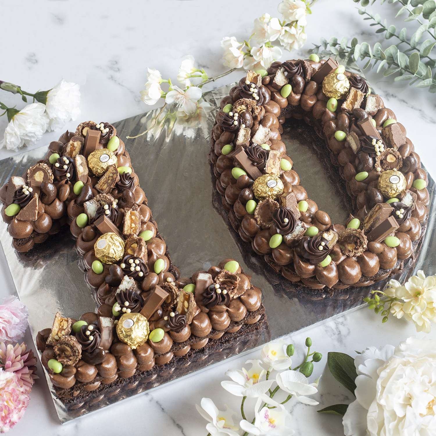 Numeric Number Cake Chocolate Overloaded Cake (Eggless) | Ovenfresh