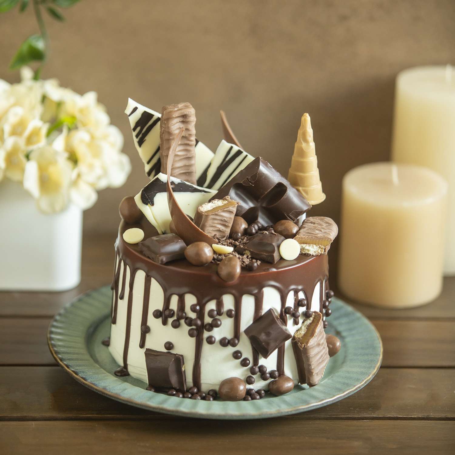 Overindulgent Chocolate Overloaded Cake (Eggless) | Ovenfresh